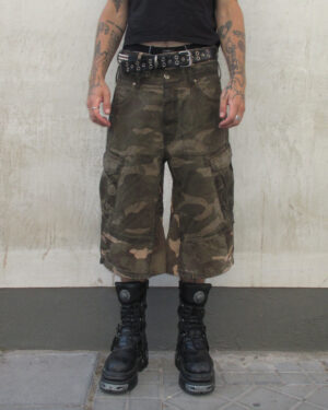 DOUBLE WAIST CAMOUFLAGE PANTS - PIECE 381