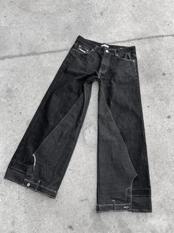 REWORKED BLACK JEANS - PIECE 354 - Image 6