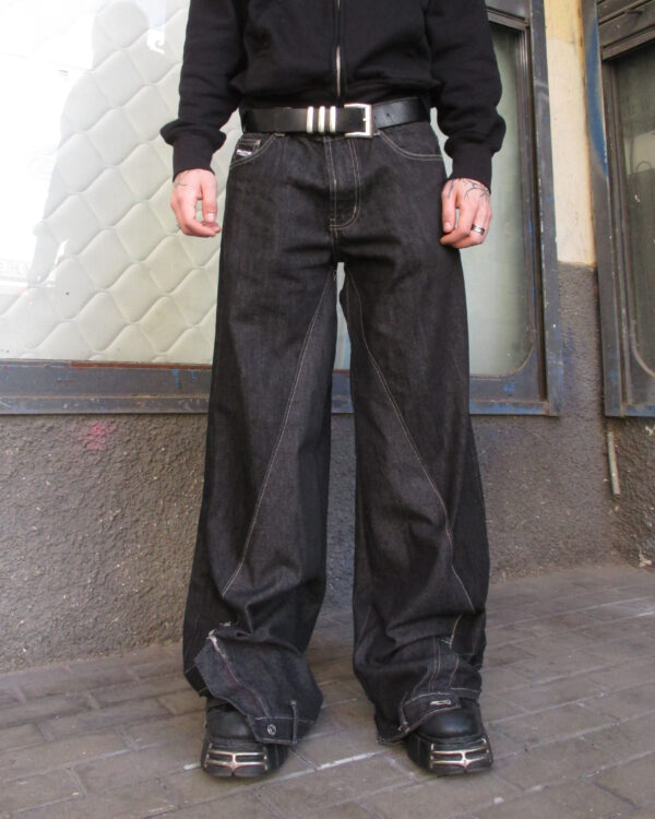REWORKED BLACK JEANS - PIECE 354