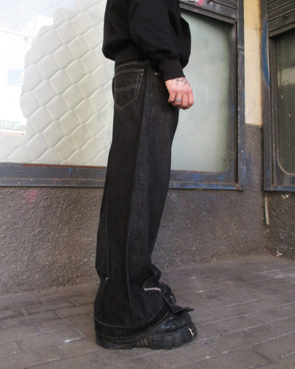 REWORKED BLACK JEANS - PIECE 354 - Image 4