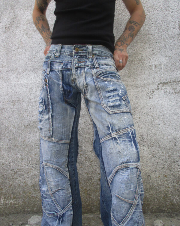 REWORKED Y2K JEANS - PIECE 386 - Image 4
