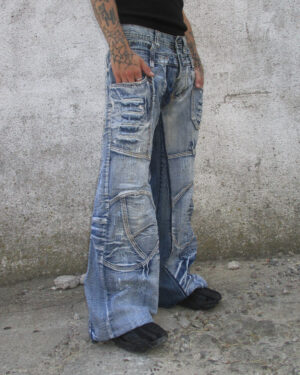 REWORKED Y2K JEANS - PIECE 386
