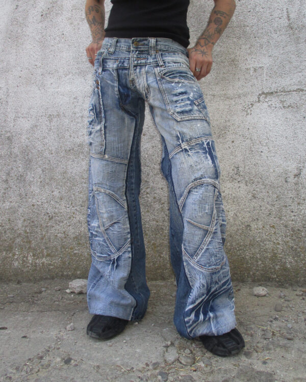 REWORKED Y2K JEANS - PIECE 386 - Image 5