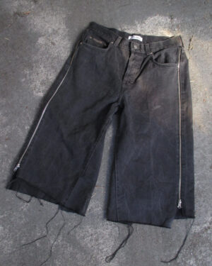 BLACK ZIPPERED JEANS -  PIECE 388