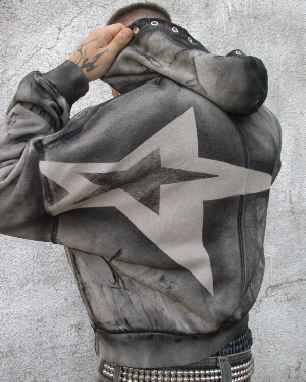 TEXTURED STARTS HOODIE - PIECE 394 - Image 3