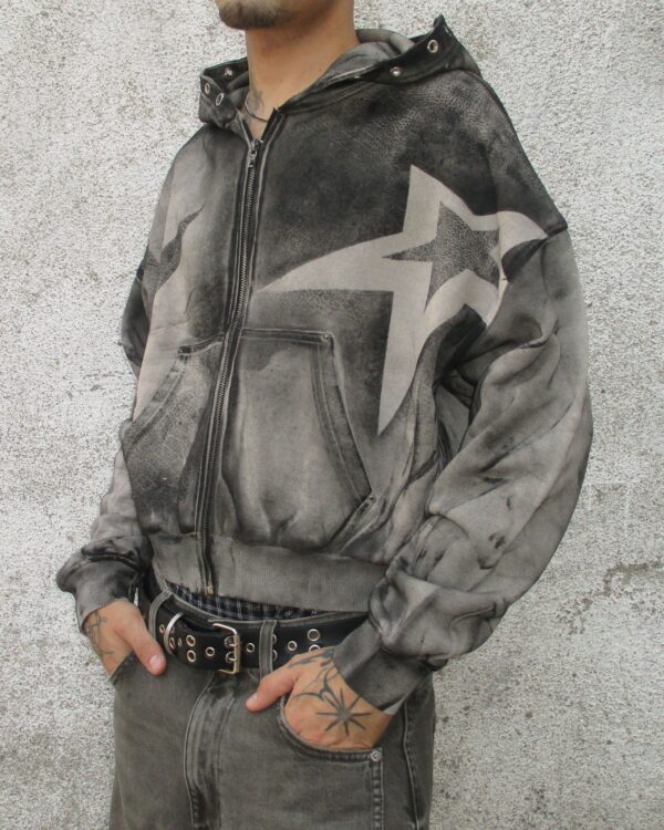 TEXTURED STARTS HOODIE - PIECE 394