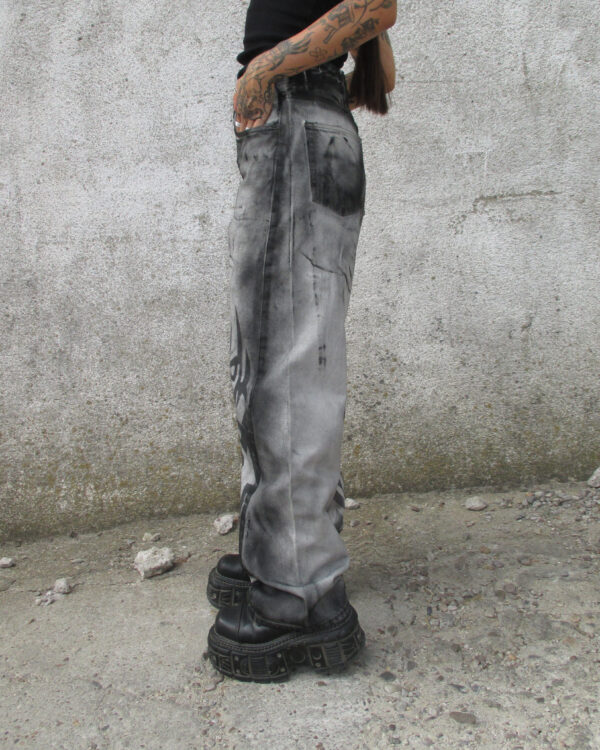 TRASHY TRIBAL JEANS - PIECE 397 - Image 4