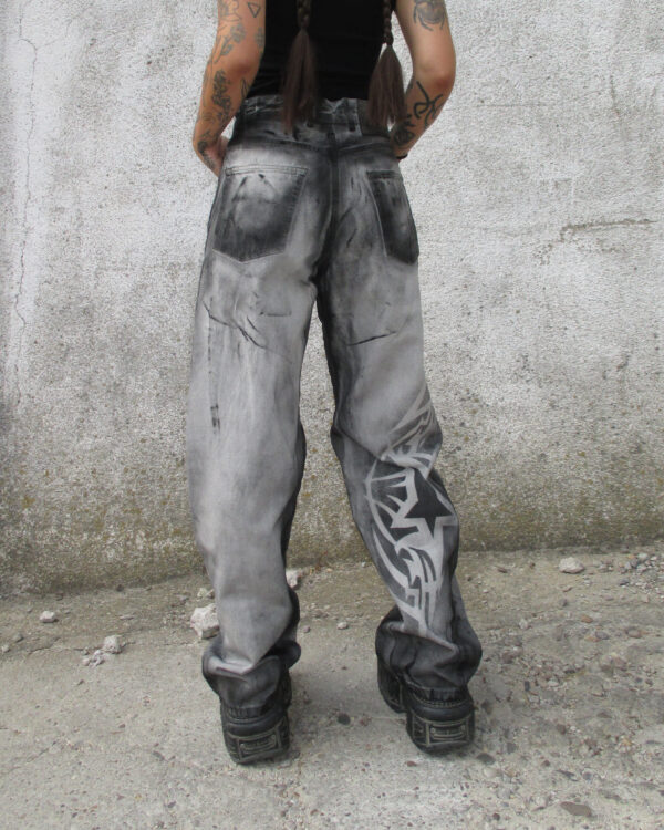 TRASHY TRIBAL JEANS - PIECE 397 - Image 3