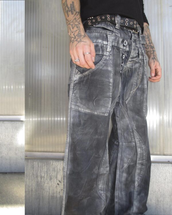 TRASHY WIDELEG Y2K JEANS - PIECE 413 - Image 3