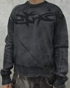 TRIBAL Y2K SWEATER - PIECE 424