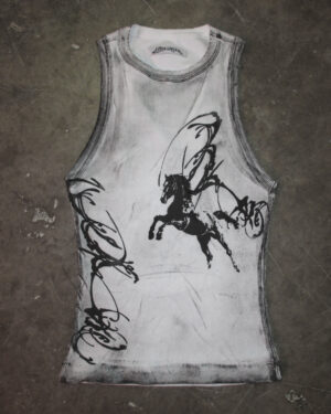 HORSE Y2K TOP (WHITE) - PIECE 481